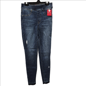 Spanx Distressed High Rise Blue Jeans